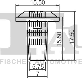 FA1 79-60002.25 - Зажим, молдинг / захисна накладка autozip.com.ua