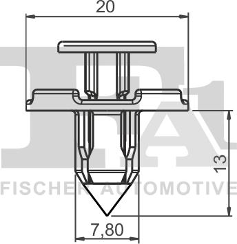 FA1 75-30005.10 - Зажим, молдинг / захисна накладка autozip.com.ua