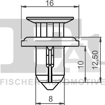 FA1 76-30003.10 - Зажим, молдинг / захисна накладка autozip.com.ua