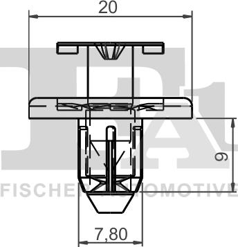 FA1 78-30006.10 - Зажим, молдинг / захисна накладка autozip.com.ua