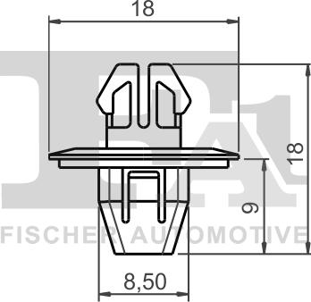 FA1 77-40048.10 - Зажим, молдинг / захисна накладка autozip.com.ua