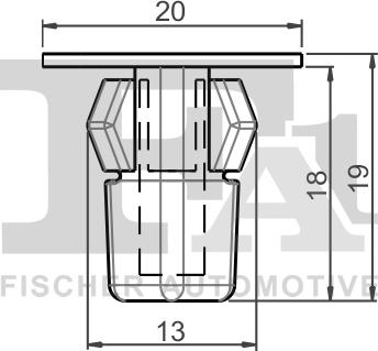 FA1 77-60007.5 - Зажим, молдинг / захисна накладка autozip.com.ua