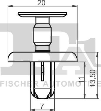 FA1 77-30013.10 - Зажим, молдинг / захисна накладка autozip.com.ua