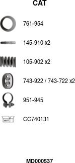 FA1 MD000537 - Каталізатор autozip.com.ua