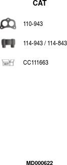 FA1 MD000622 - Каталізатор autozip.com.ua