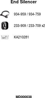 FA1 MD000038 - Глушник вихлопних газів кінцевий autozip.com.ua