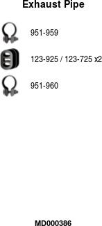 FA1 MD000386 - Труба вихлопного газу autozip.com.ua