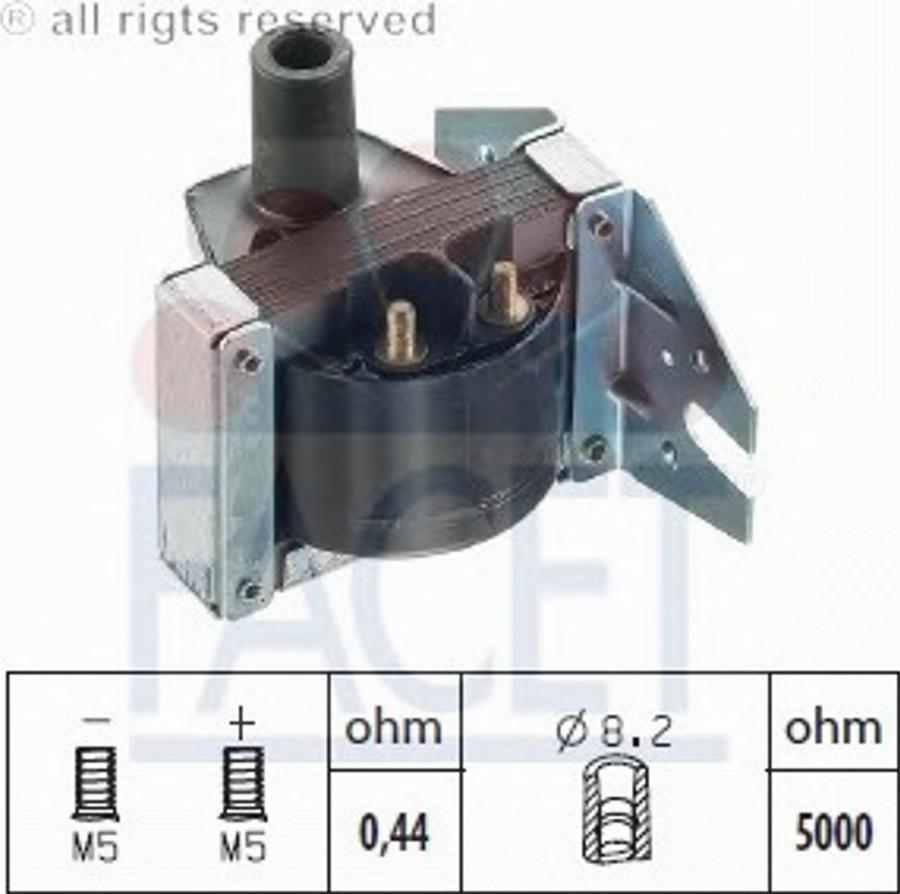 FACET 9.6041 - Котушка запалювання autozip.com.ua