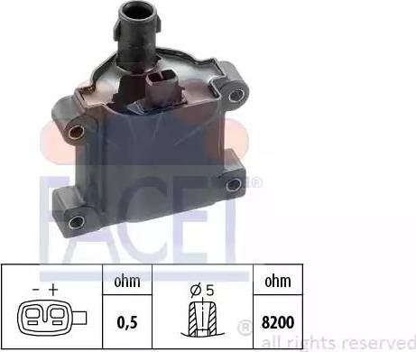 FACET 9.6223 - Котушка запалювання autozip.com.ua