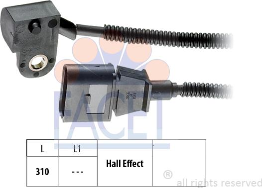 FACET 9.0456 - Датчик, положення розподільного валу autozip.com.ua