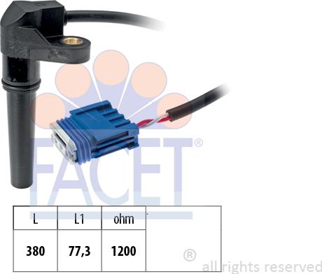 FACET 90618 - Датчик частоти обертання, автоматична коробка передач autozip.com.ua