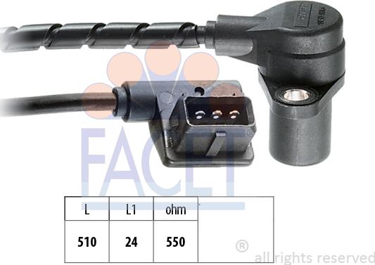 FACET 9.0065 - Датчик імпульсів, колінчастий вал autozip.com.ua