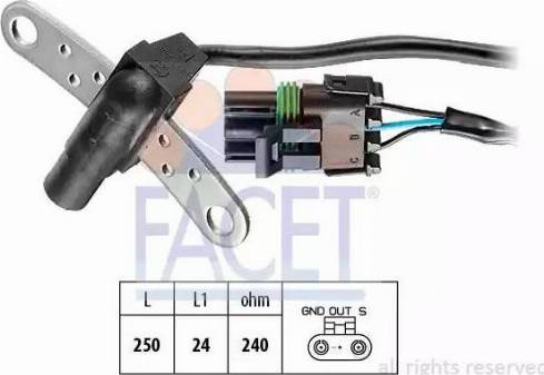FACET 9.0013 - Датчик імпульсів, колінчастий вал autozip.com.ua