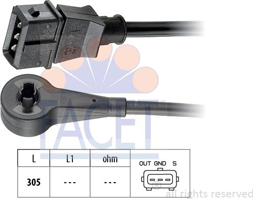 FACET 9.0179 - Датчик імпульсів, колінчастий вал autozip.com.ua