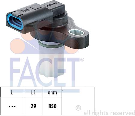 FACET 9.0309 - Датчик частоти обертання, автоматична коробка передач autozip.com.ua