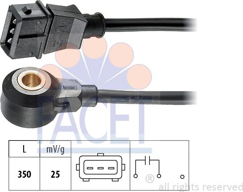 FACET 9.3050 - Датчик детонації autozip.com.ua