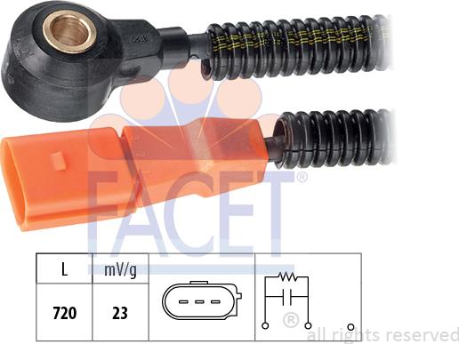 FACET 9.3190 - Датчик детонації autozip.com.ua