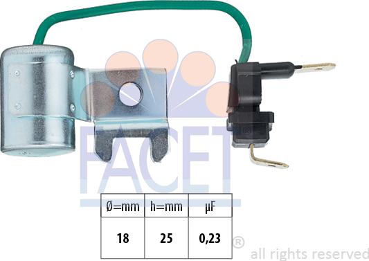 FACET 0.0179/96 - Конденсатор, система запалювання autozip.com.ua