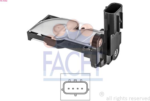 FACET 10.1562 - Датчик потоку, маси повітря autozip.com.ua