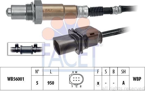 FACET 10.8460 - Лямбда-зонд, датчик кисню autozip.com.ua