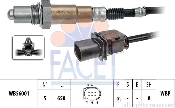 FACET 10.8415 - Лямбда-зонд, датчик кисню autozip.com.ua