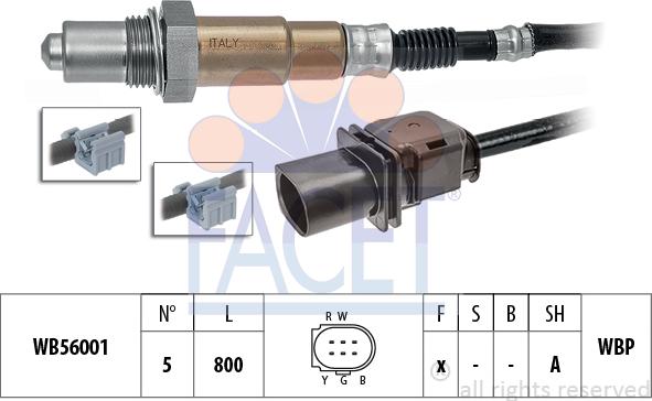 FACET 10.8430 - Лямбда-зонд, датчик кисню autozip.com.ua