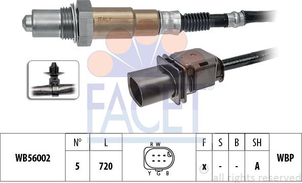 FACET 10.8479 - Лямбда-зонд, датчик кисню autozip.com.ua