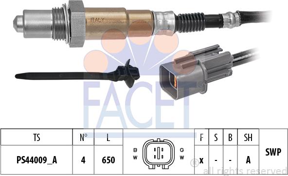 FACET 10.8549 - Лямбда-зонд, датчик кисню autozip.com.ua