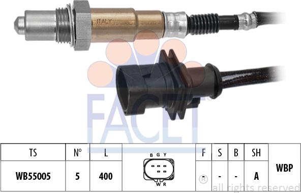 FACET 10.8569 - Лямбда-зонд, датчик кисню autozip.com.ua