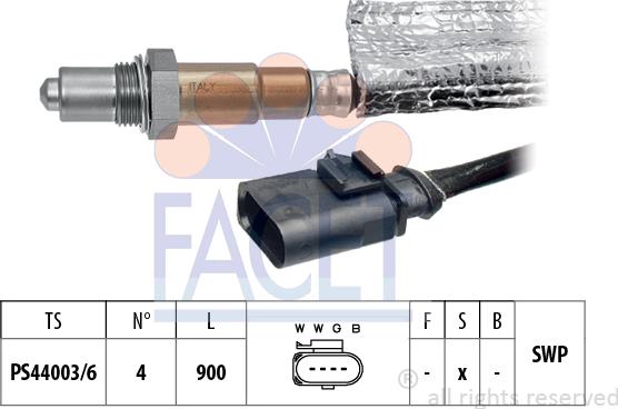 FACET 10.8502 - Лямбда-зонд, датчик кисню autozip.com.ua