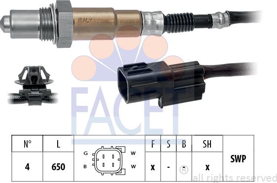 FACET 10.8517 - Лямбда-зонд, датчик кисню autozip.com.ua