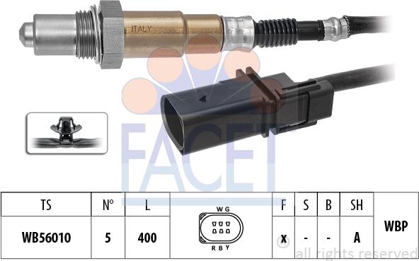 FACET 10.8589 - Лямбда-зонд, датчик кисню autozip.com.ua