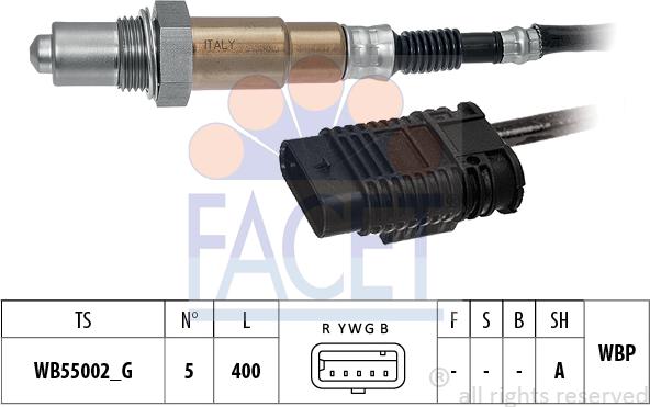 FACET 10.8581 - Лямбда-зонд, датчик кисню autozip.com.ua