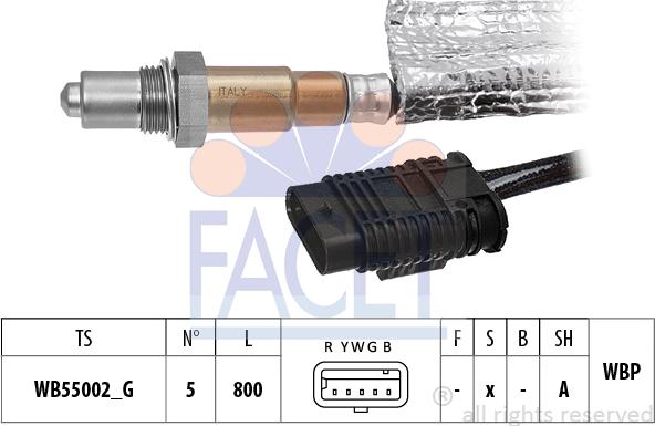 FACET 10.8582 - Лямбда-зонд, датчик кисню autozip.com.ua