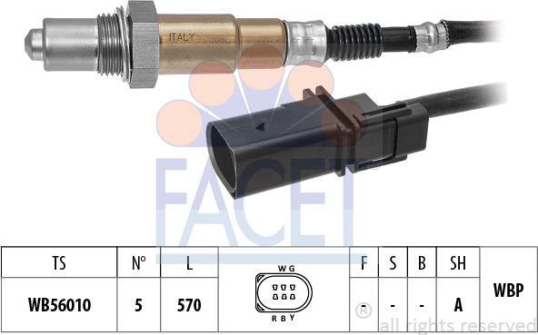 FACET 10.8587 - Лямбда-зонд, датчик кисню autozip.com.ua