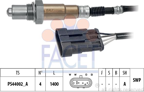 FACET 10.8533 - Лямбда-зонд, датчик кисню autozip.com.ua