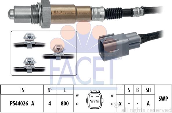 FACET 10.8525 - Лямбда-зонд, датчик кисню autozip.com.ua