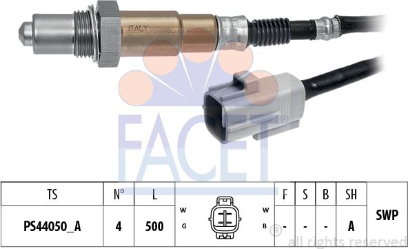 FACET 10.8520 - Лямбда-зонд, датчик кисню autozip.com.ua