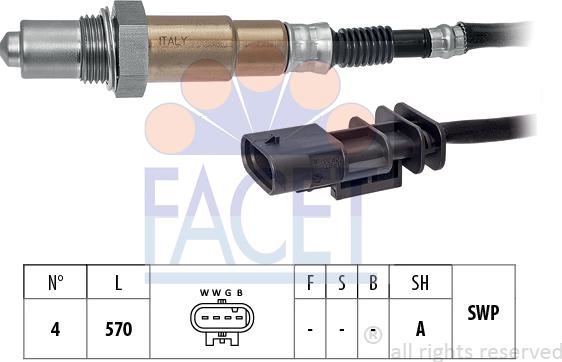 FACET 10.8528 - Лямбда-зонд, датчик кисню autozip.com.ua
