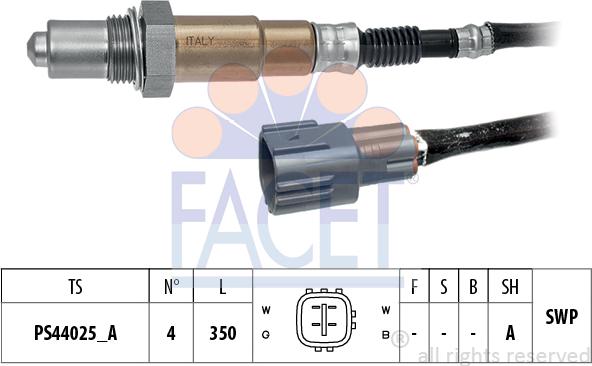 FACET 10.8522 - Лямбда-зонд, датчик кисню autozip.com.ua