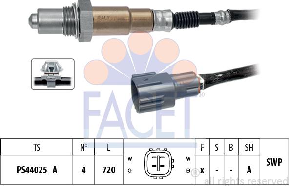 FACET 10.8600 - Лямбда-зонд, датчик кисню autozip.com.ua