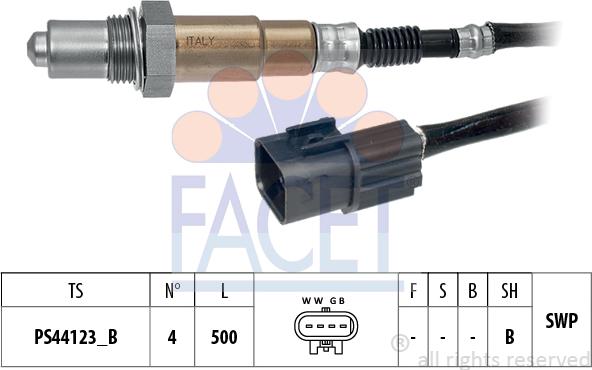 FACET 10.8610 - Лямбда-зонд, датчик кисню autozip.com.ua
