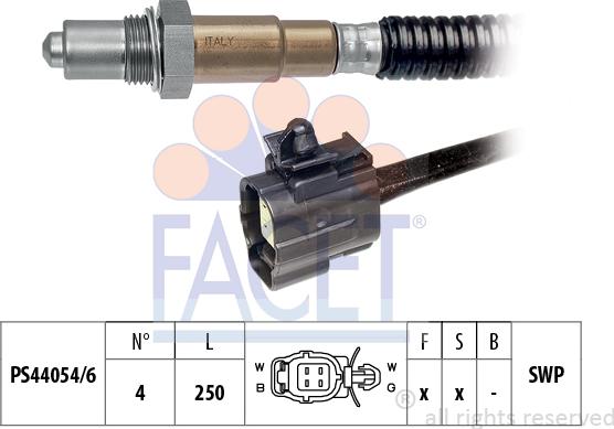 FACET 10.8077 - Лямбда-зонд, датчик кисню autozip.com.ua