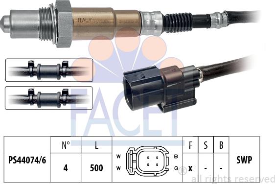 FACET 10.8191 - Лямбда-зонд, датчик кисню autozip.com.ua