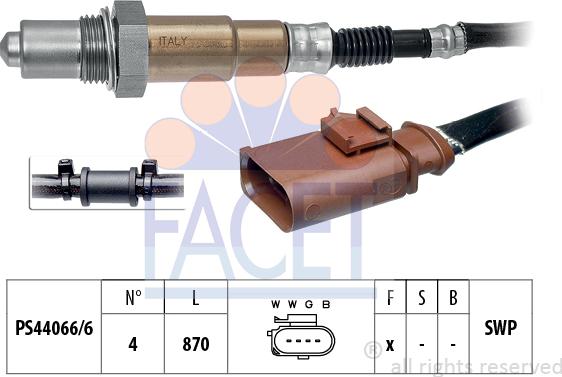 FACET 10.8189 - Лямбда-зонд, датчик кисню autozip.com.ua