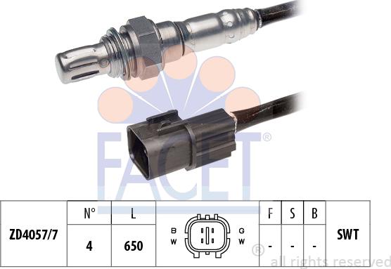 FACET 10.8188 - Лямбда-зонд, датчик кисню autozip.com.ua