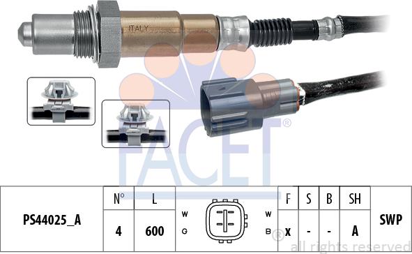 FACET 10.8338 - Лямбда-зонд, датчик кисню autozip.com.ua