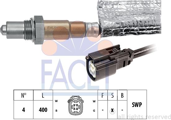 FACET 10.8379 - Лямбда-зонд, датчик кисню autozip.com.ua