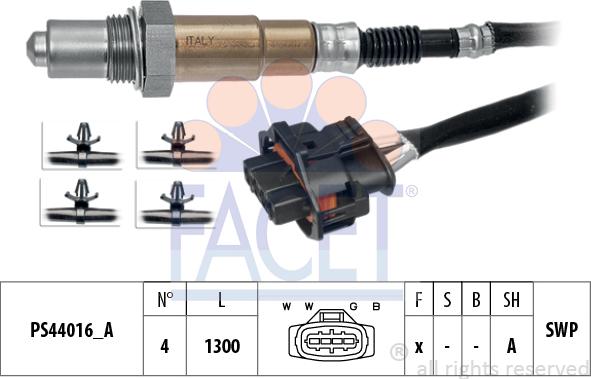 FACET 10.8371 - Лямбда-зонд, датчик кисню autozip.com.ua