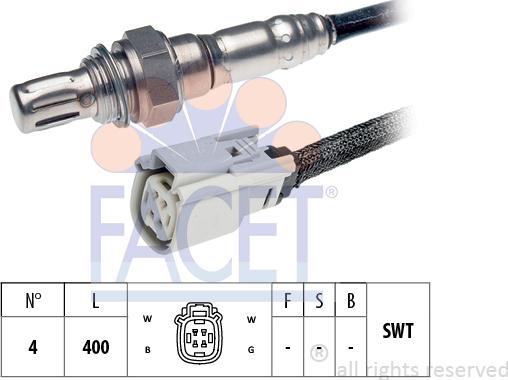 FACET 10.8217 - Лямбда-зонд, датчик кисню autozip.com.ua